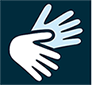 British Sign Language hands logo