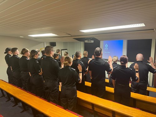 Probationers take the oath of office in the North East