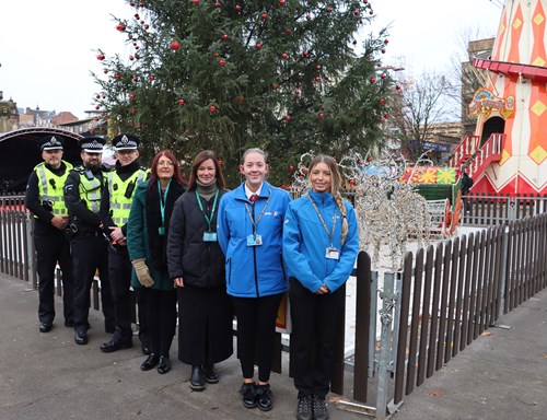 Image of Chief Inspector John McCartin and Community Inspector Jonny Watters with partners