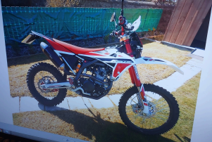 Pictured is the stolen motorcycle