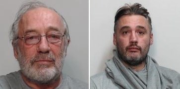 Images of two white men, one with a grey beard and grey hair. The other is younger with brown hair and a beard.