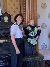 Hamish with Chief Constable Jo Farrell