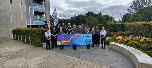 Image shows Abbey Can the below words and image I've sent you be posted to website, both J Div and Corp socials please?   Chief Constable Jo Farrell met with the Scottish LGBTI Police Association ahead of the Pride march in Livingston