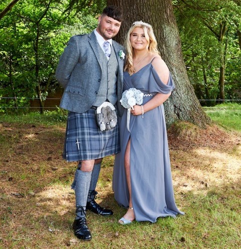 Johnny Baxter pictured with his sister