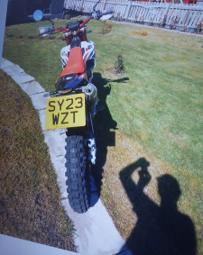 Pictured is the stolen motorcycle